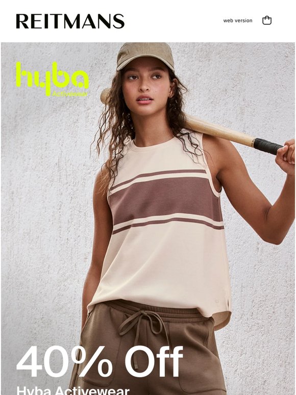 40% Off Hyba Activewear. Better Move Fast