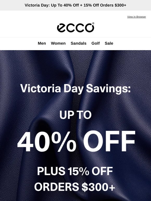 Happy Victoria Day! Save Up to 40% Off + 15% Off Orders $300+