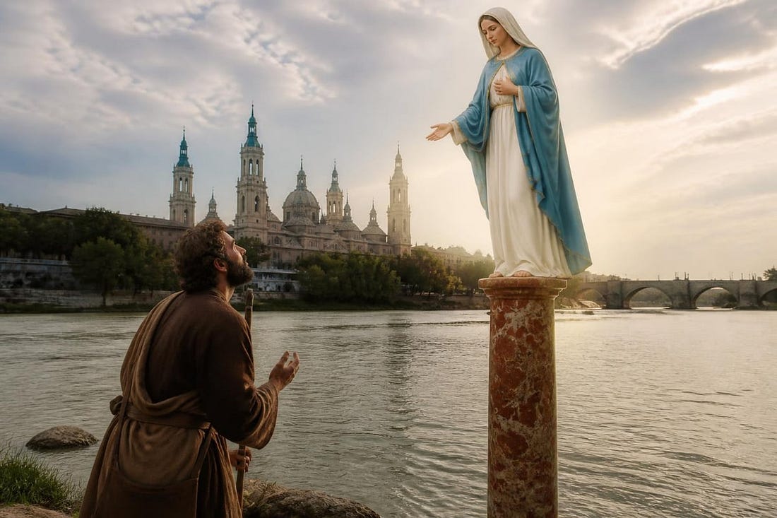 Virgin Mary appearing to Saint James Virgin Mary appearing to Saint James