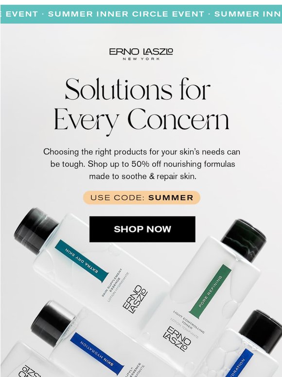 Solutions For Every Skin Concern 🫧