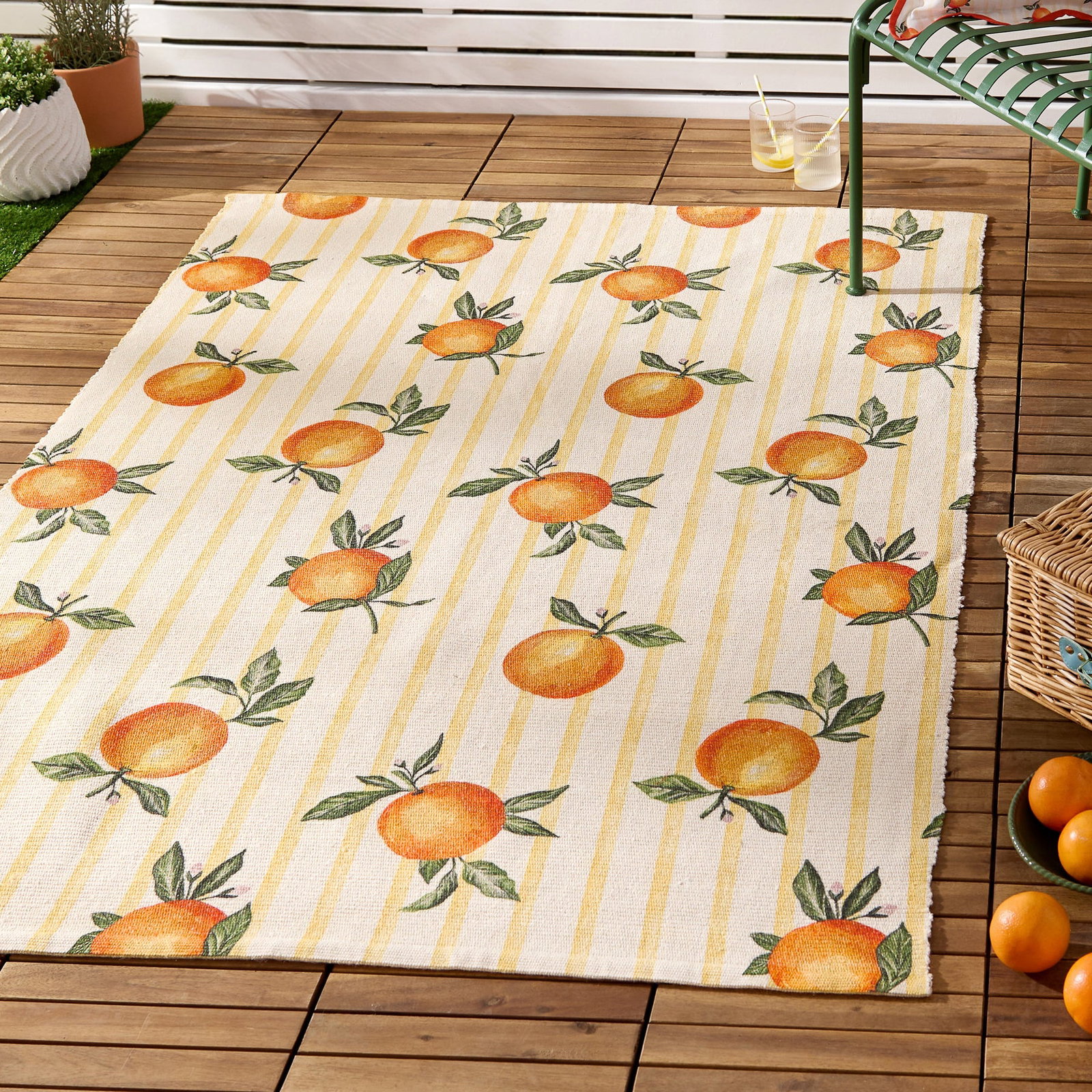 Furn Oranges Outdoor Rug