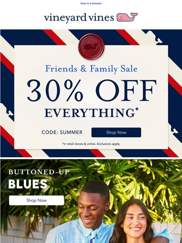30% Off Our Best Blues