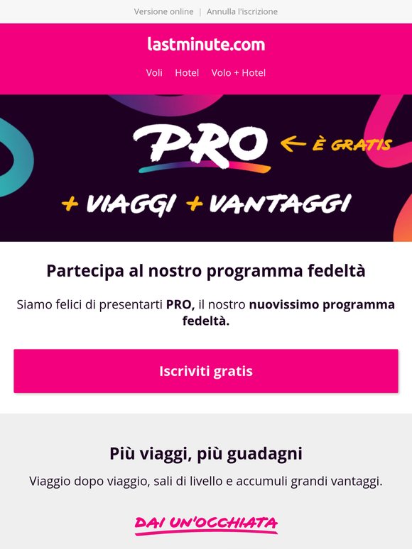 PRO è ufficialmente qui.