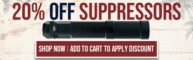 20% OFF SUPPRESSORS