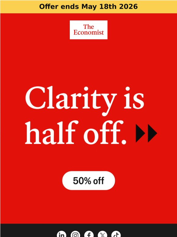 Last chance: 50% off clarity