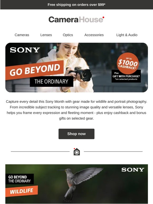 🦅 Sony Month Wildlife & Portrait Deals + bonus gifts 🎁