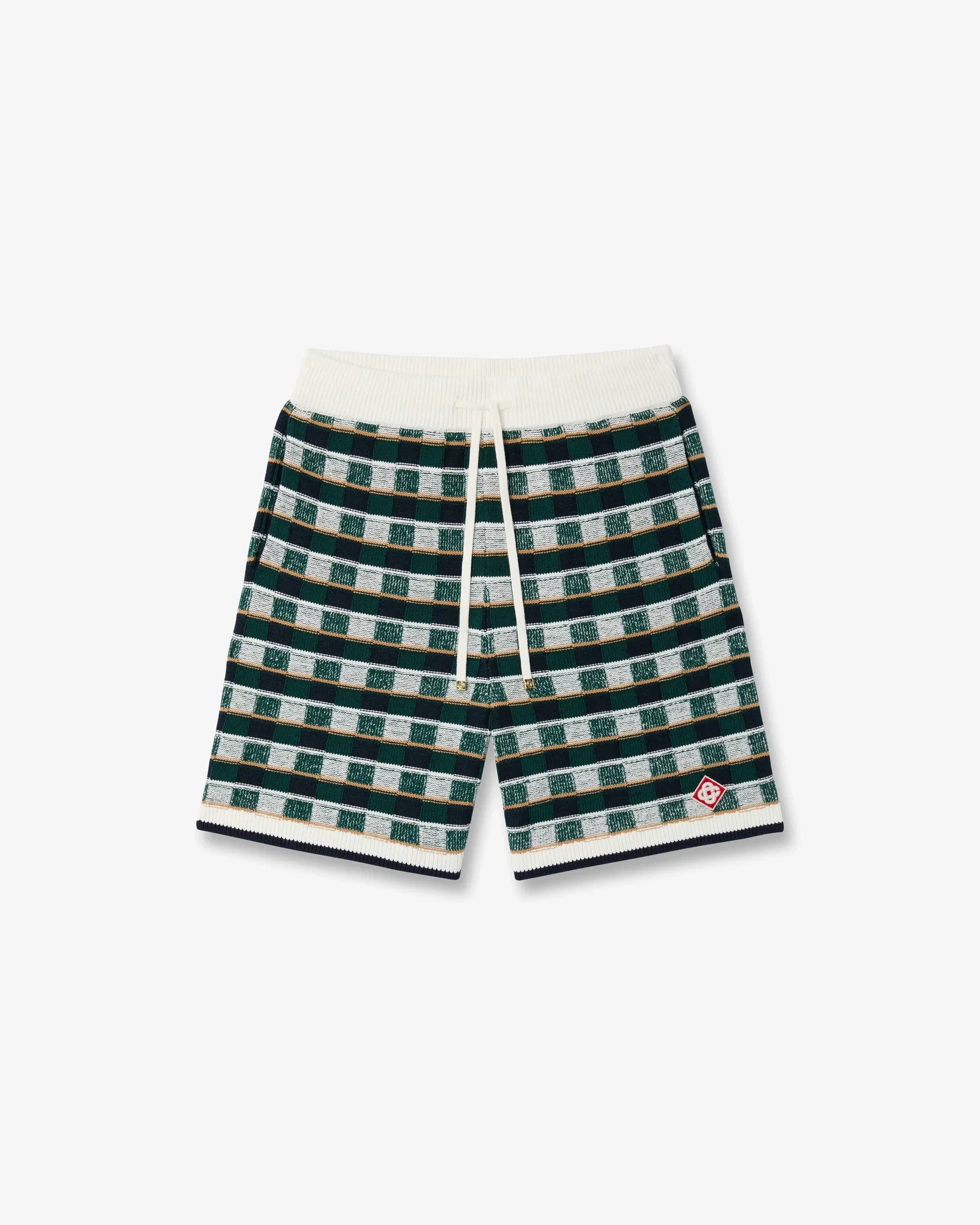 Image of Green Crochet Mosaic Shorts