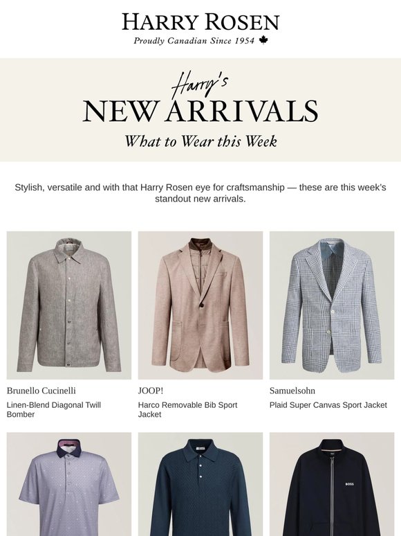 JUST IN: Brunello Cucinelli, JOOP!, Samuelsohn and  More