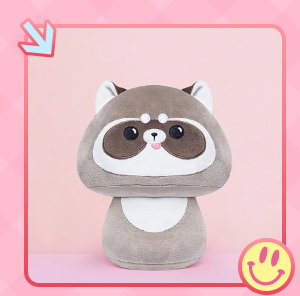 Plush toy with wings.