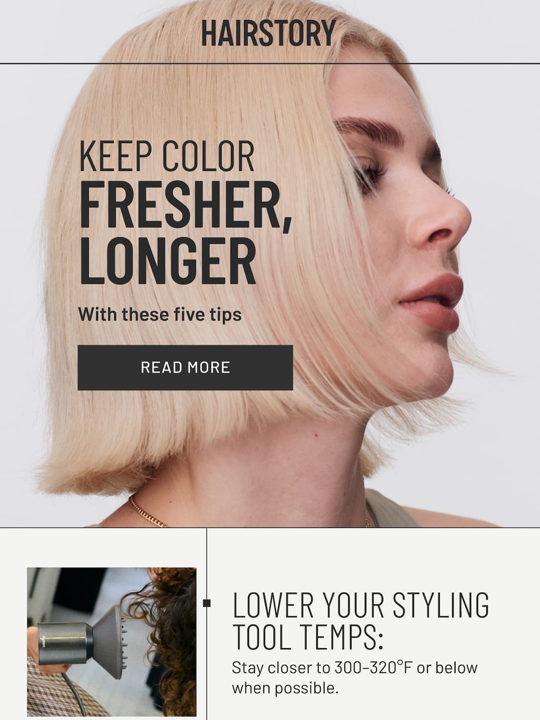 Keep Color Fresher, Longer with these five tips - read more