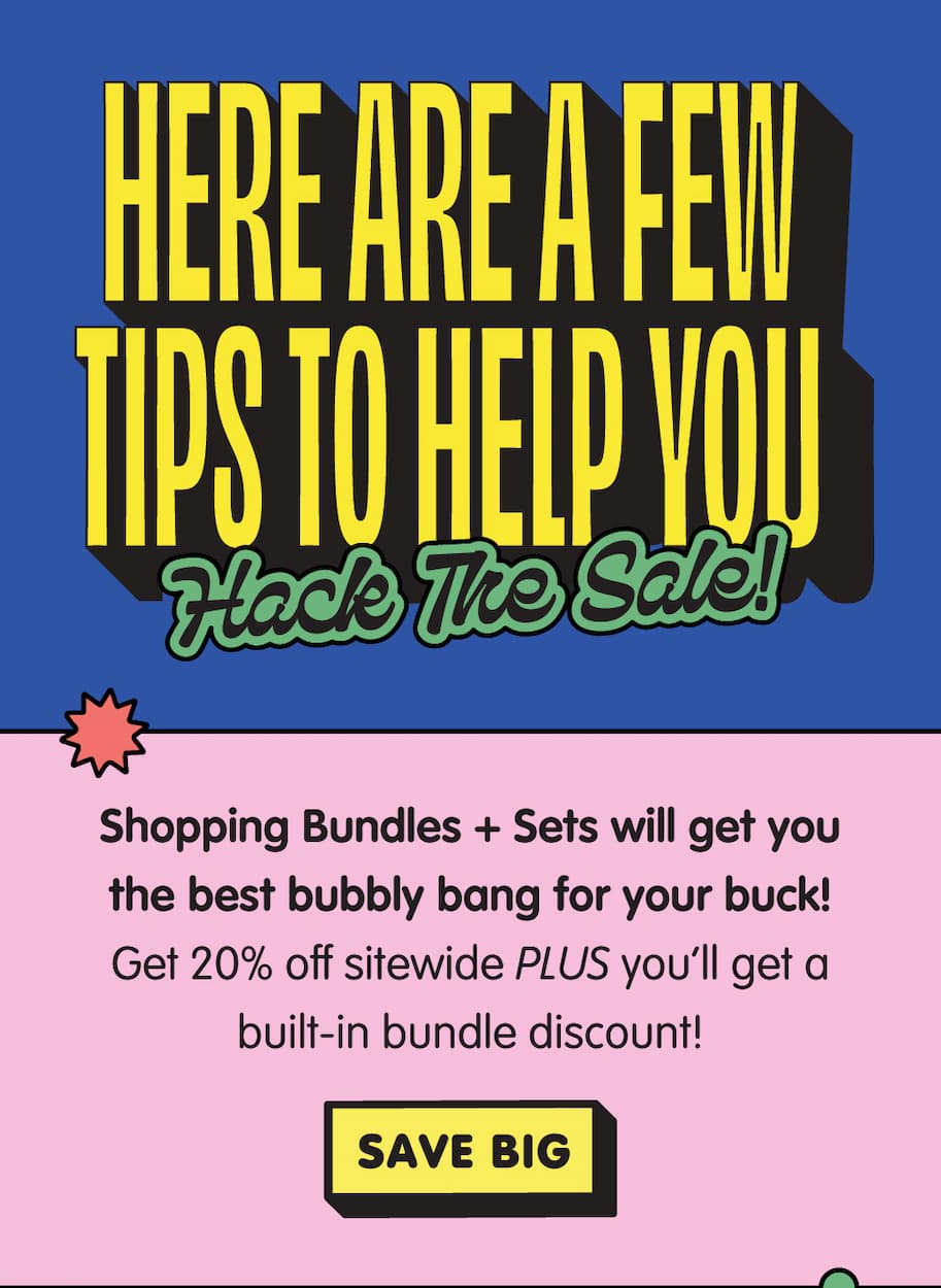 The best way to hack the sale is to shop bundles and sets. Click to shop bundles.