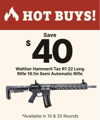 Save $40 on Walther Hammerli Semi Automatic Rifles