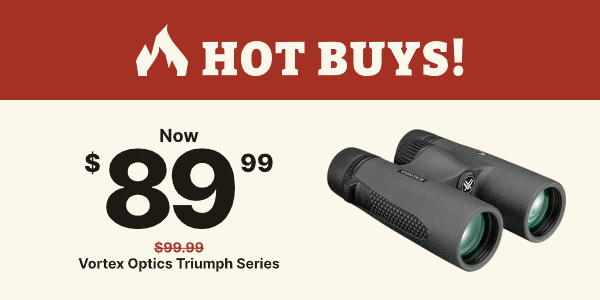 Select Vortex Triumph Optics Now $89.99