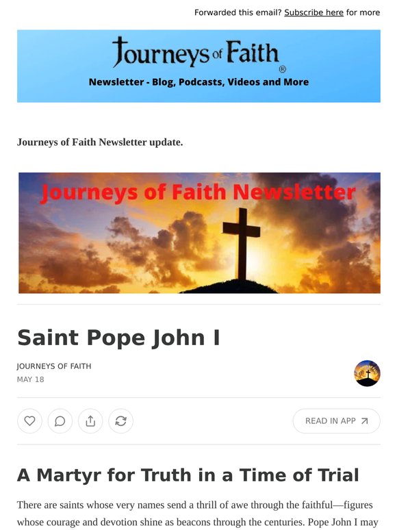 Saint Pope John I