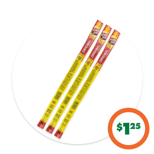 $1.25 Giant Slim Jim® Snack Sticks, 1-ct.