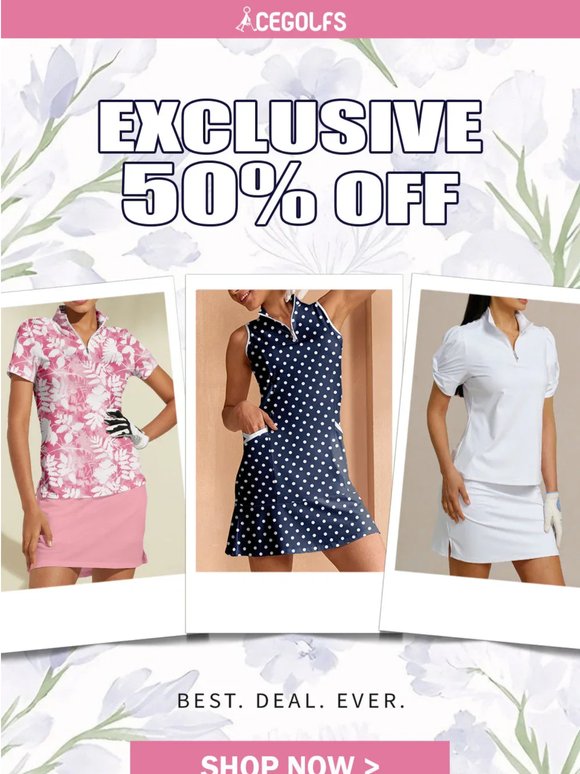 Something special for you: 50% Sitewide.