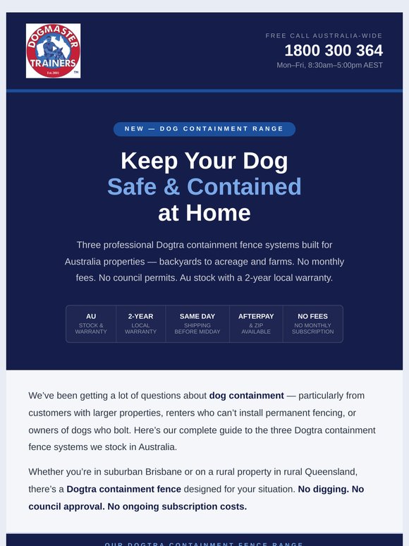 Keep Your Dog Safe & Contained at Home