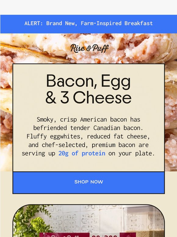 🚨Bacon, Egg & 3 Cheese is HERE