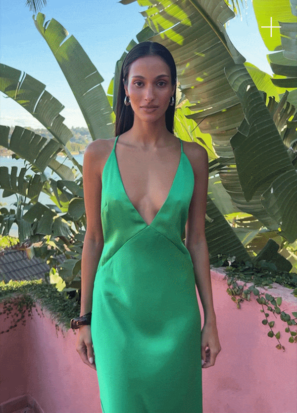 Esmeray Maxi Dress — Emerald Green