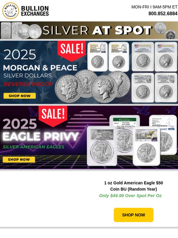 ✨ U.S. Mint Gold & Silver Favorites on Sale — Don’t Miss These Unbeatable Prices!