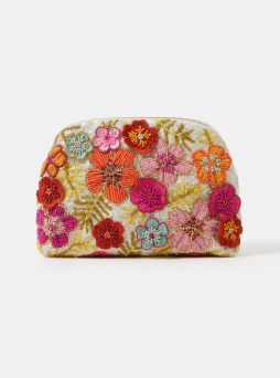 Beaded Flower Clutch Bag