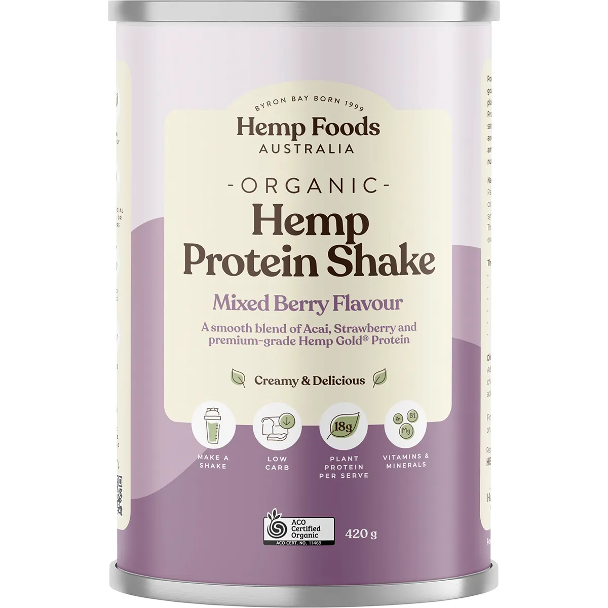 Image of Hemp Foods Shake - Mixed Berry