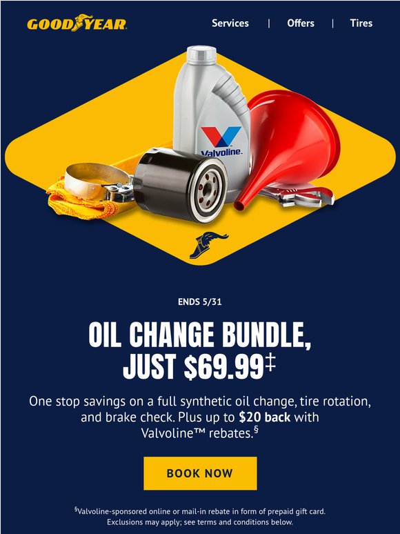 Oil change bundle: Just $69.99