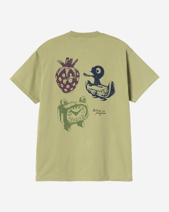 Carhartt WIP Forma T-Shirt | Gentle Green (Heavy Stone Wash)