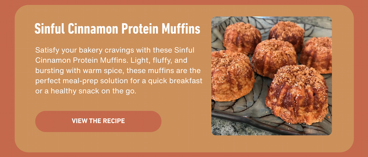 Sinful Cinnamon Protein Muffins