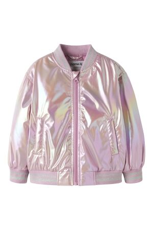 Name It mini NMFMOLINA BOMBER JACKET SHINY moonlite mauve