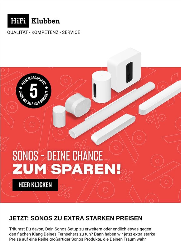 SONOS ZU STARKEN PREISEN