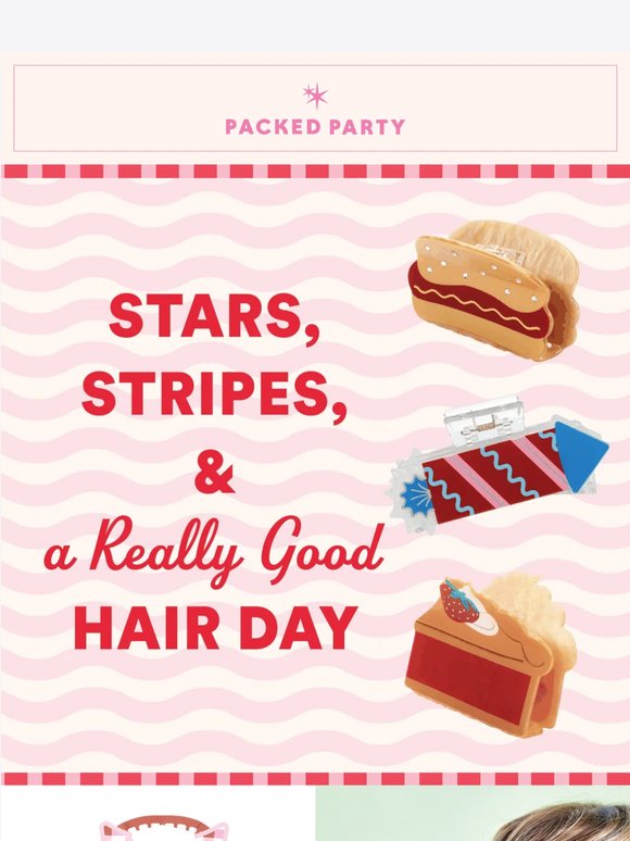 Stars, Stripes & a Really Good Hair Day 🌭