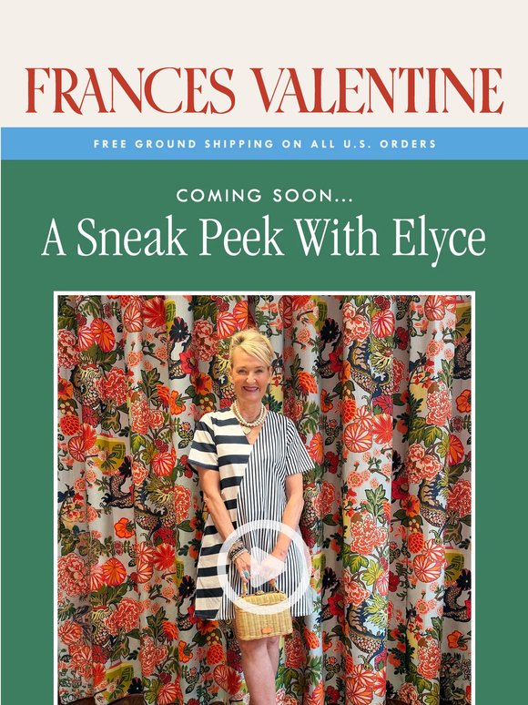 A New Arrivals Sneak Peek With Elyce