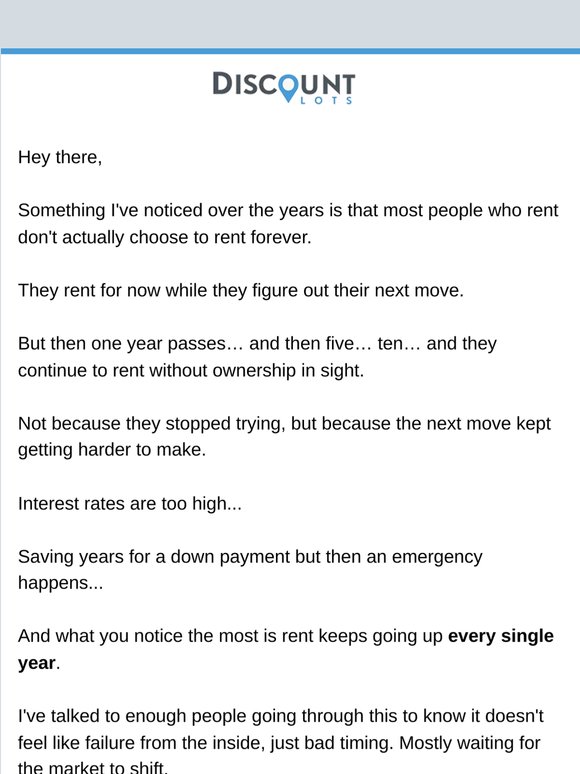 Landlords hope you never own