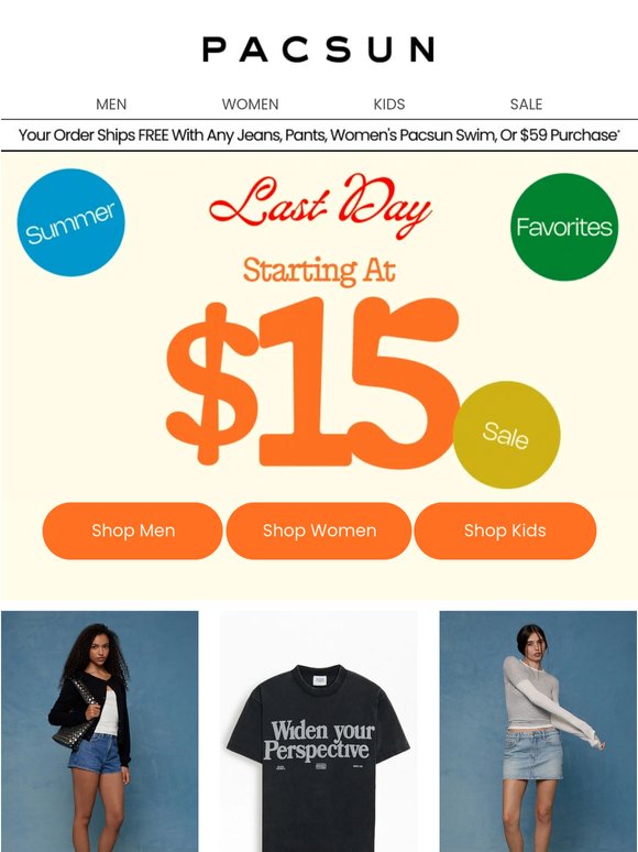 Last Day 🚨 $15 | $20 | $25 Summer Faves