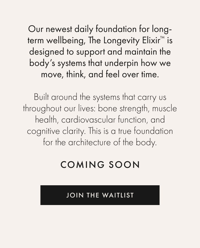 The Longevity Elixir - Coming Soon