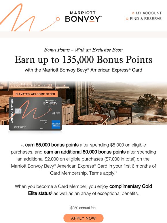 —, Your Bonus Offer is Here - Earn up to 135,000 Points