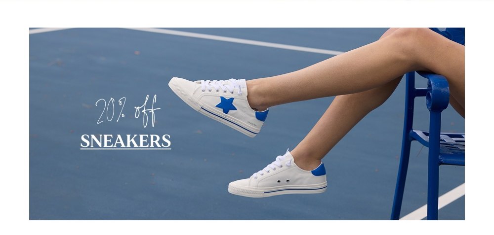 20% OFF SNEAKERS