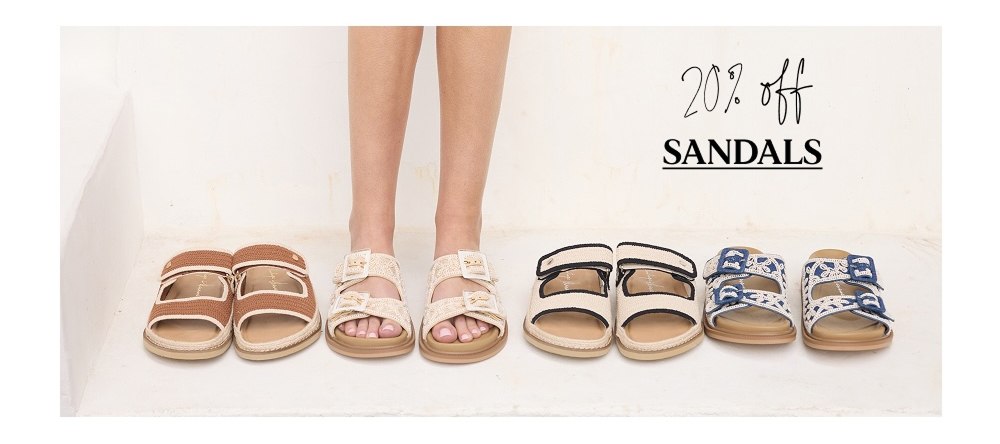 20% OFF SANDALS