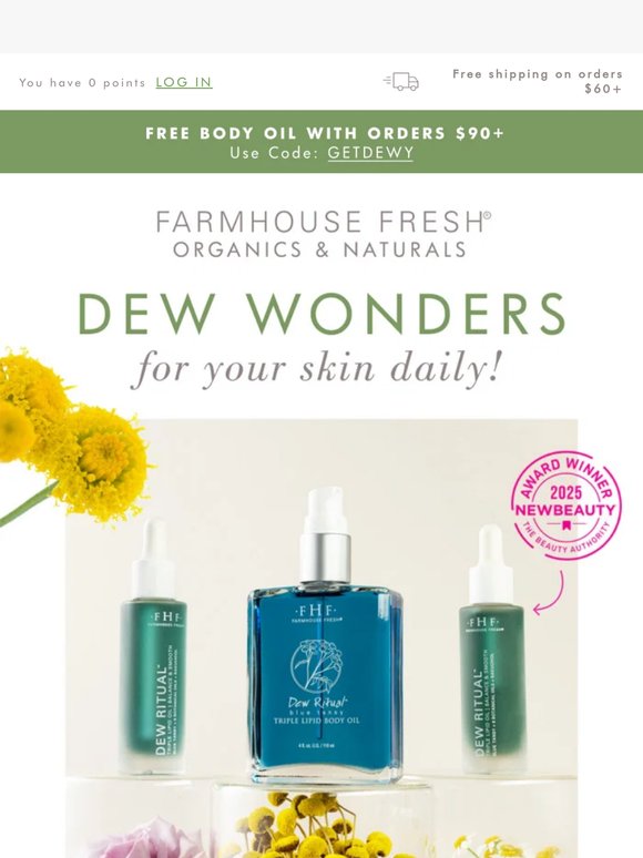 Dew Wonders For Your Skin! 💧