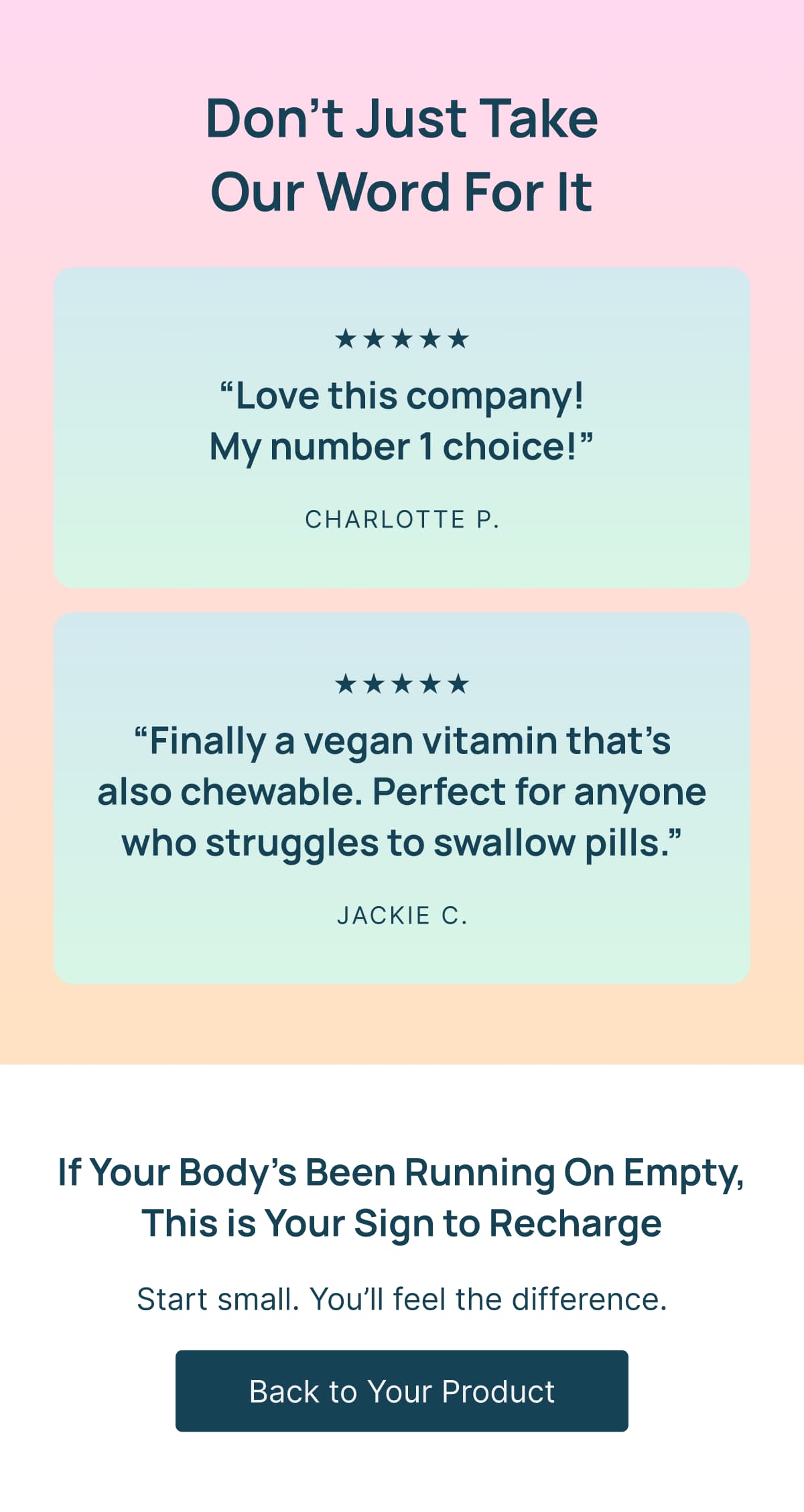 Back to your products