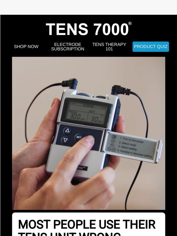 Are you actually using your TENS unit correctly? 🧐