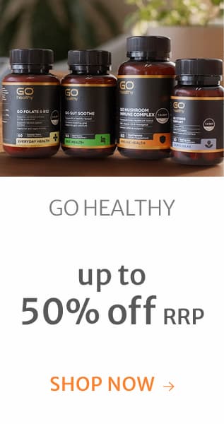 Up to 50% off RRP on GO Healthy selected range