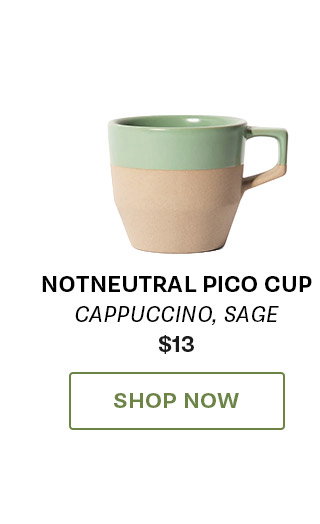 notNeutral Pico Cappuccino Cup in Sage