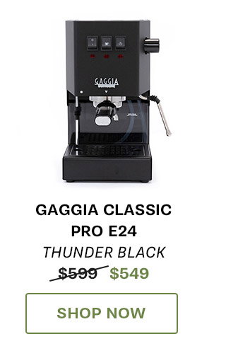 Gaggia Classic Pro E24 in Thunder Black