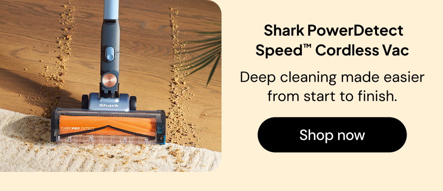 Shark PowerDetect Speed Cordless Vac: Deep cleaning made easier from start to finish.