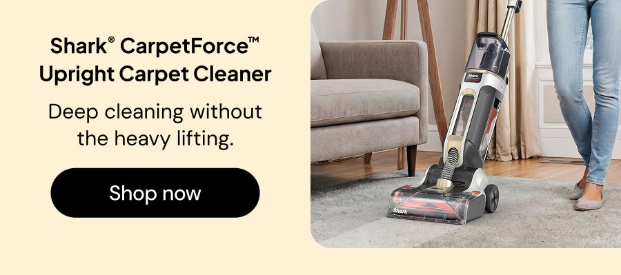Shark CarpetForce Upright Carpet Cleaner: Deep cleaning without the heavy lifting.