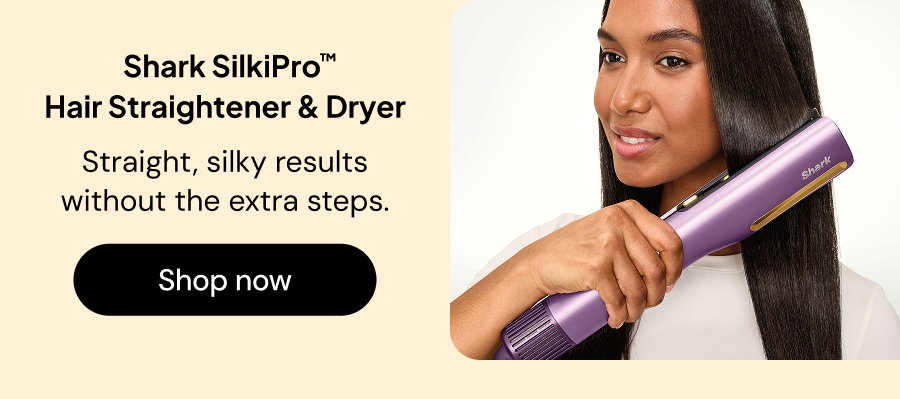 Shark SilkiPro Hair straightener & dryer: Straight, silky results without the extra steps.