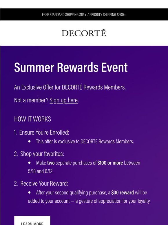 Summer Rewards Event