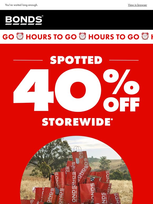 ⏰ SALE FINAL HOURS...tick...tock ⏰